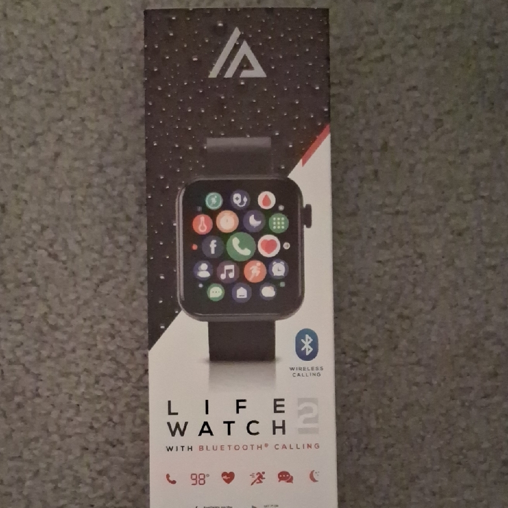2 Smartwatch with Bluetooth Calling - Black